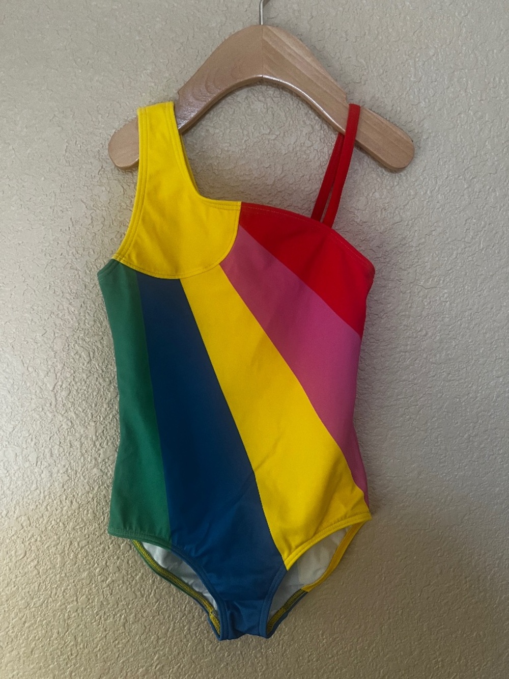 Mini Boden Girls Rainbow/Sun One-Piece Swimsuit